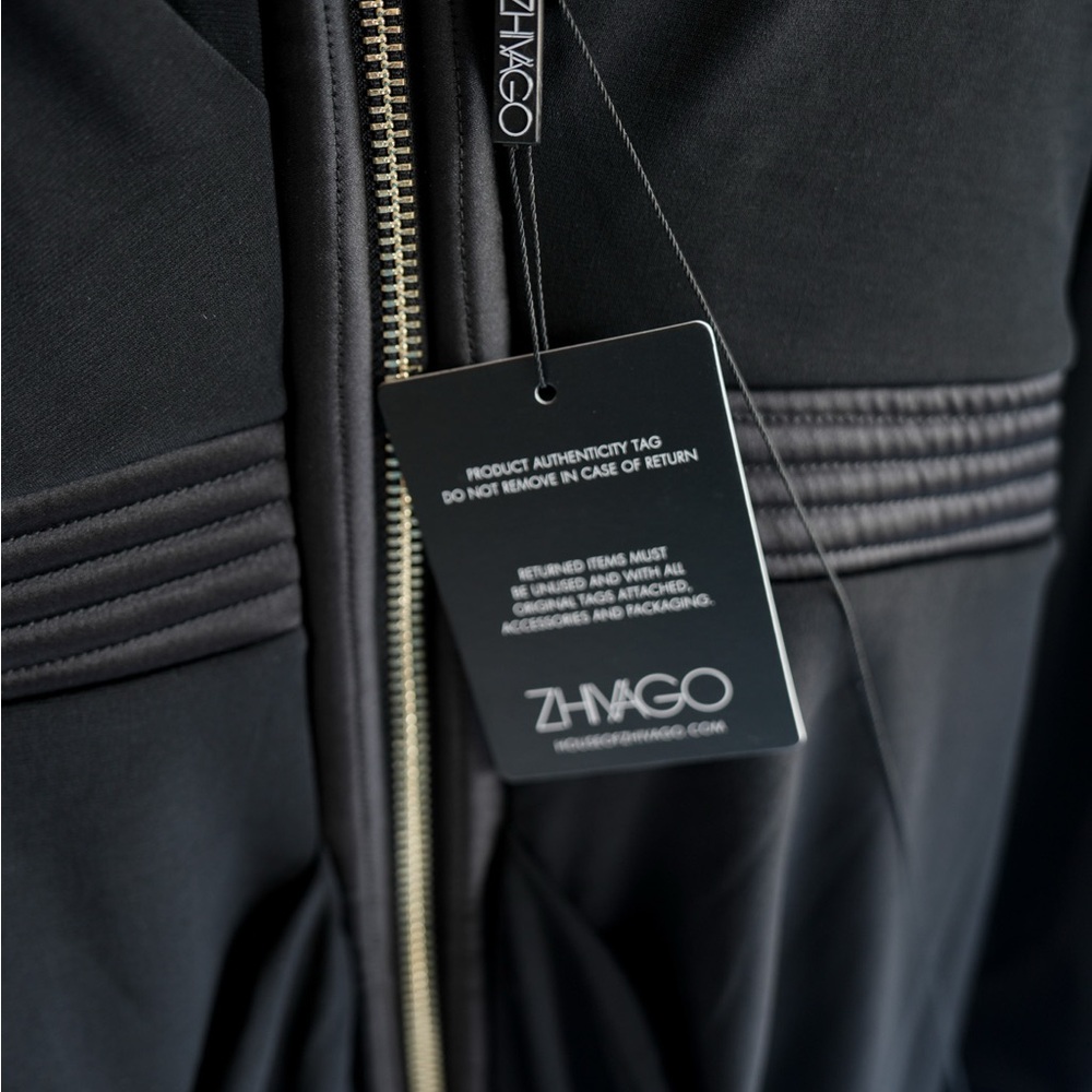 NWT ZHIVAGO Black Dress with Zipper Detail - Picture 11 of 13